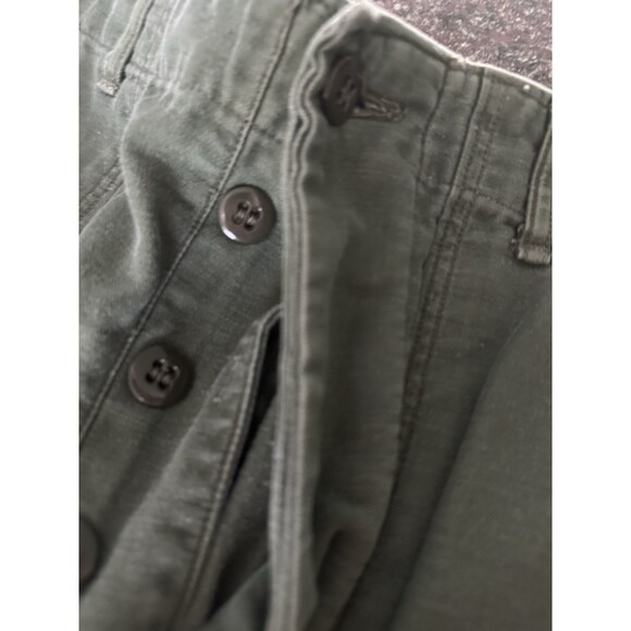 Vintage US Army OG-107 Pants Men 28 x30 Sateen Military Vietnam‎ Trousers - Picture 10 of 13